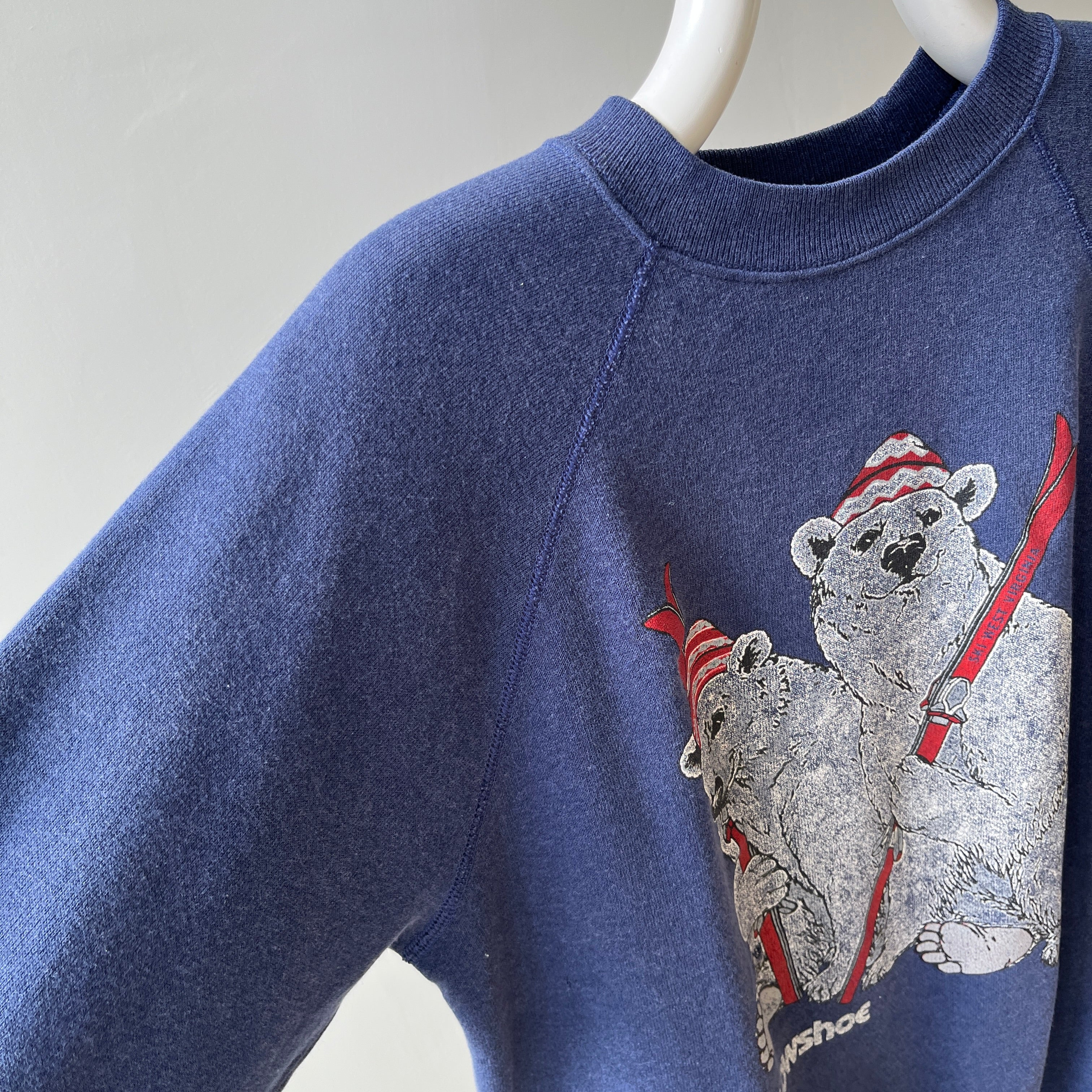 1980s Snowshoe - Ski West Virginia - Polar Bear Sweatshirt