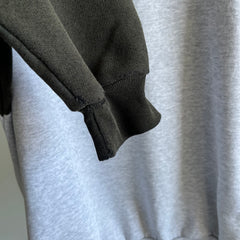 1990s Two Tone Structured Heavyweight Sweatshirt