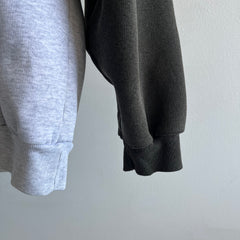 1990s Two Tone Structured Heavyweight Sweatshirt