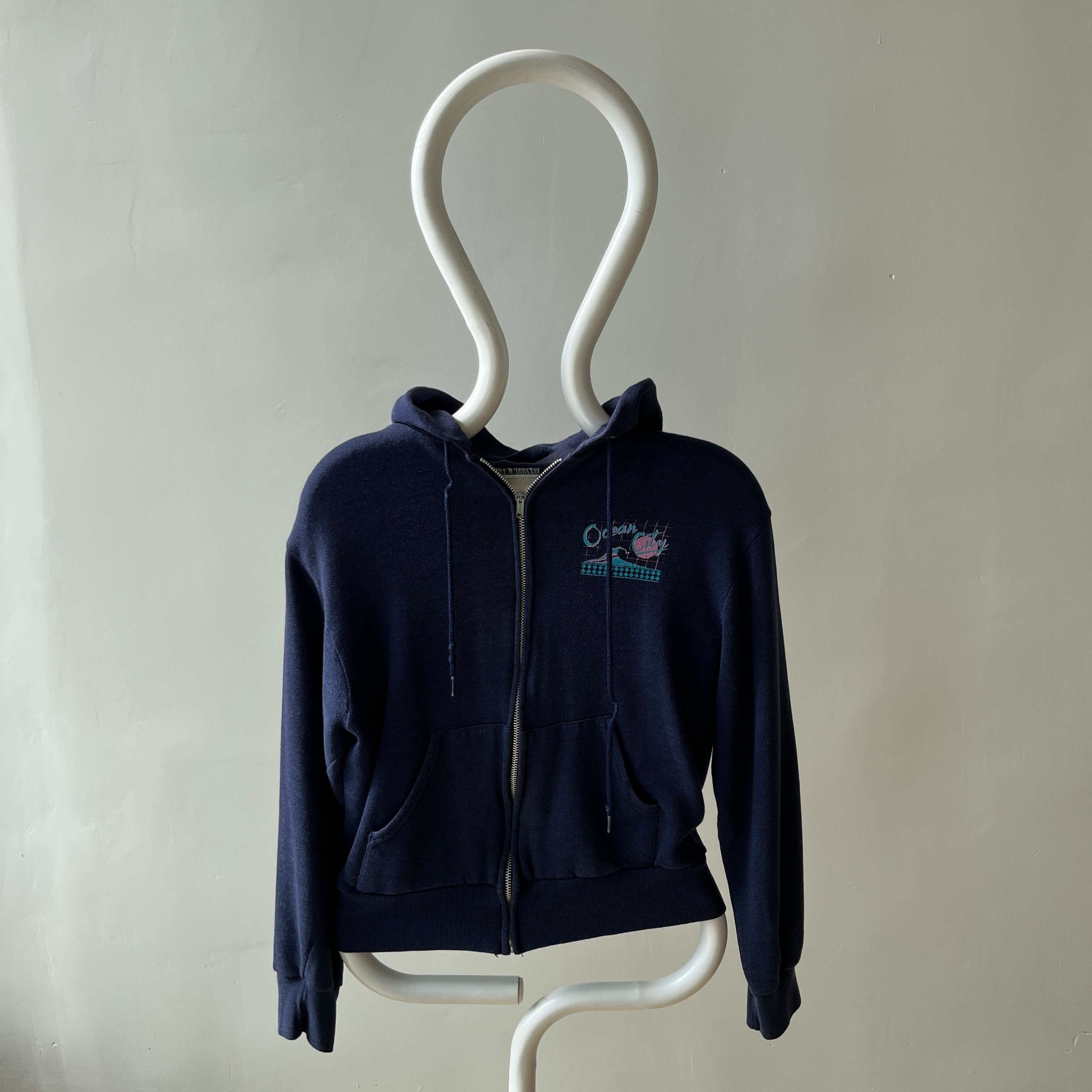 1980s Ocean City Zip Up Hoodie - So Sweet!