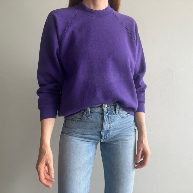 1980s FOTL Blank Purple Raglan Sweatshirt