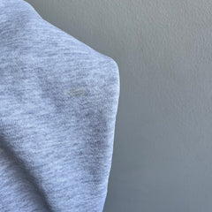 1980s SHredded Collar Blank Gray Sweatshirt by Jerzees