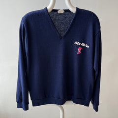 1980s Ole Miss V Neck Sweater