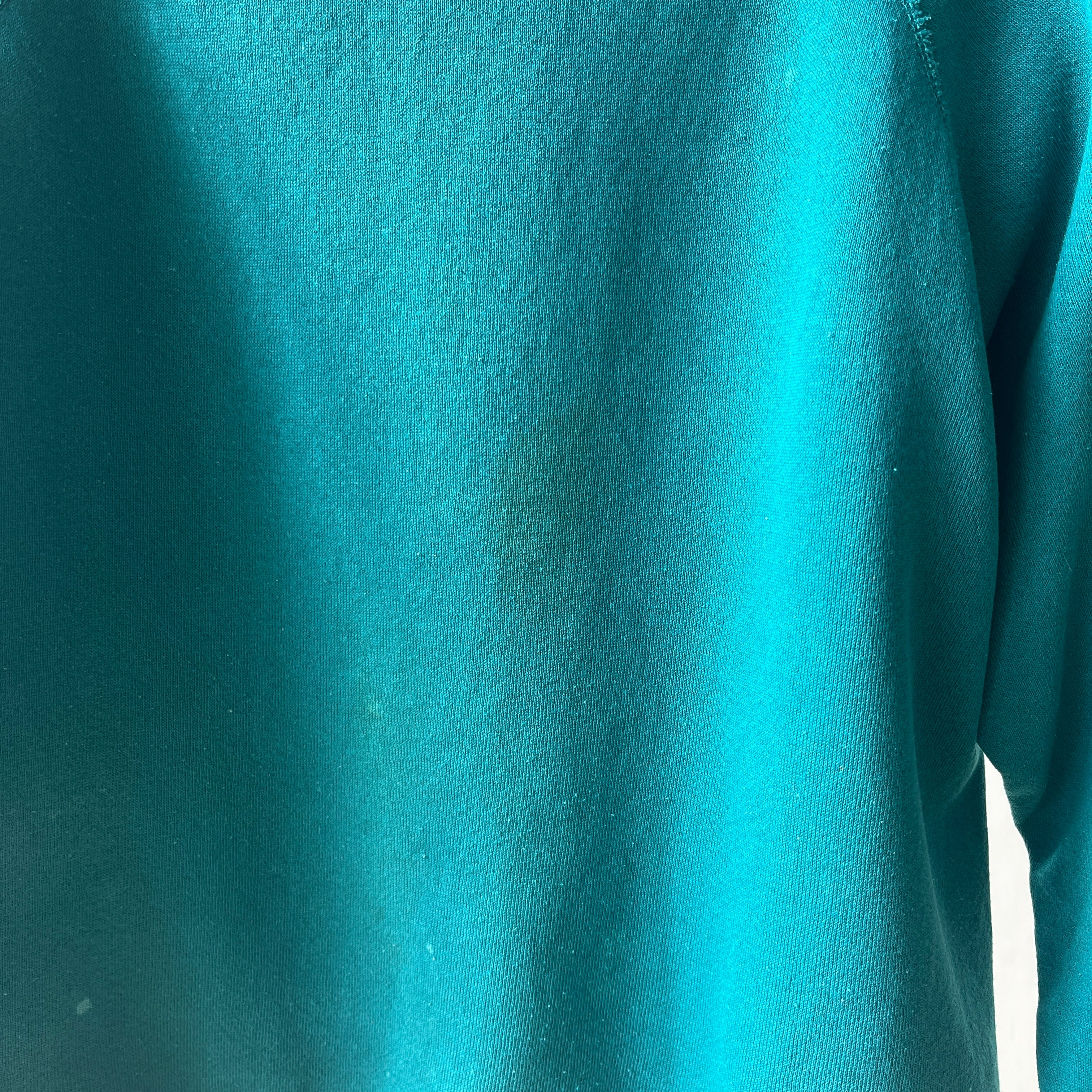 1980s Blank Green Raglan Sweatshirt