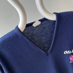 1980s Ole Miss V Neck Sweater