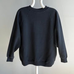 1990s Just My Size Blank Black Raglan - Nice Low Pit