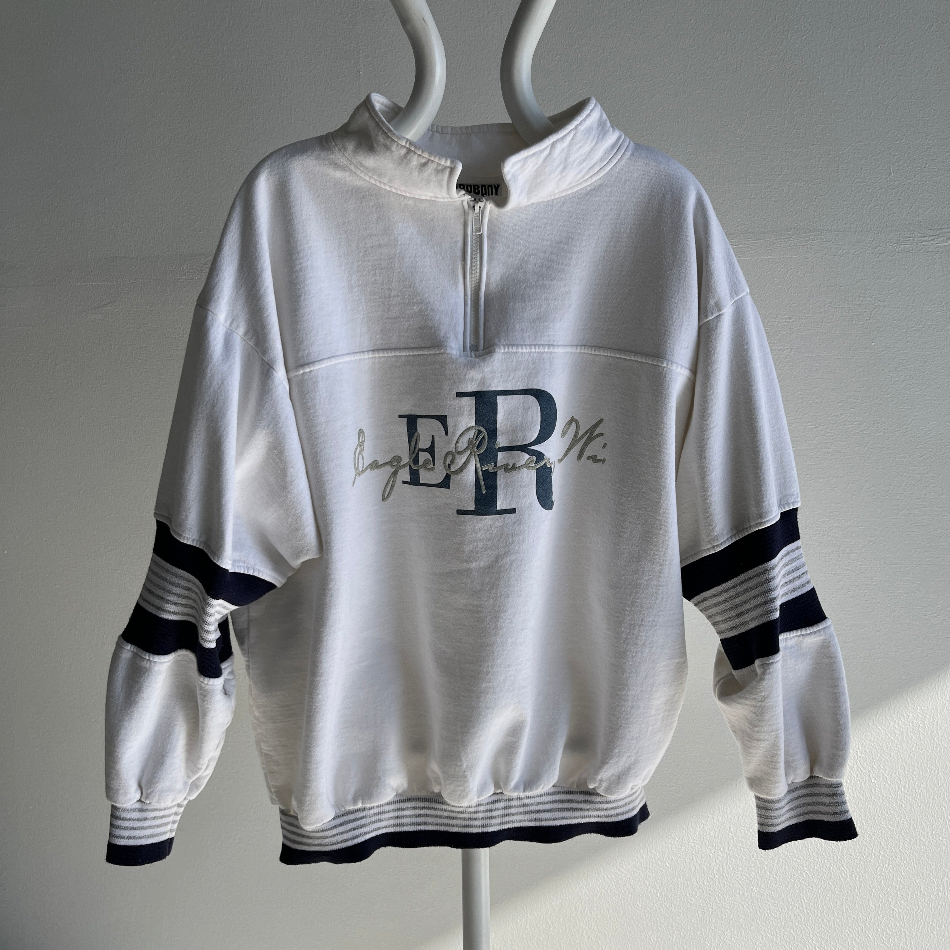 1980s Eagle River, Wisconsin 1/4 Zip Sweatshirt