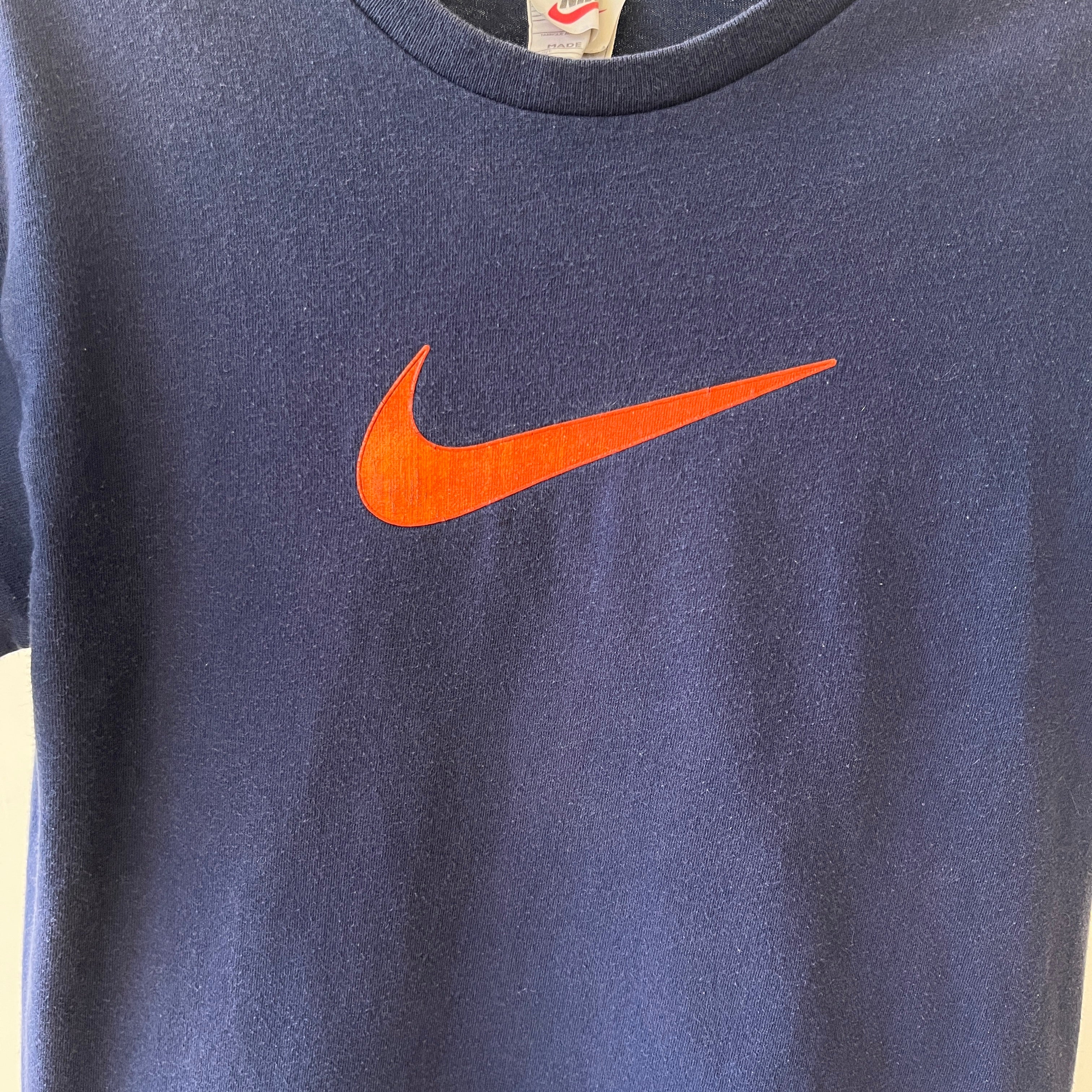 1990s Navy Blue Nike T Shirt - USA Made