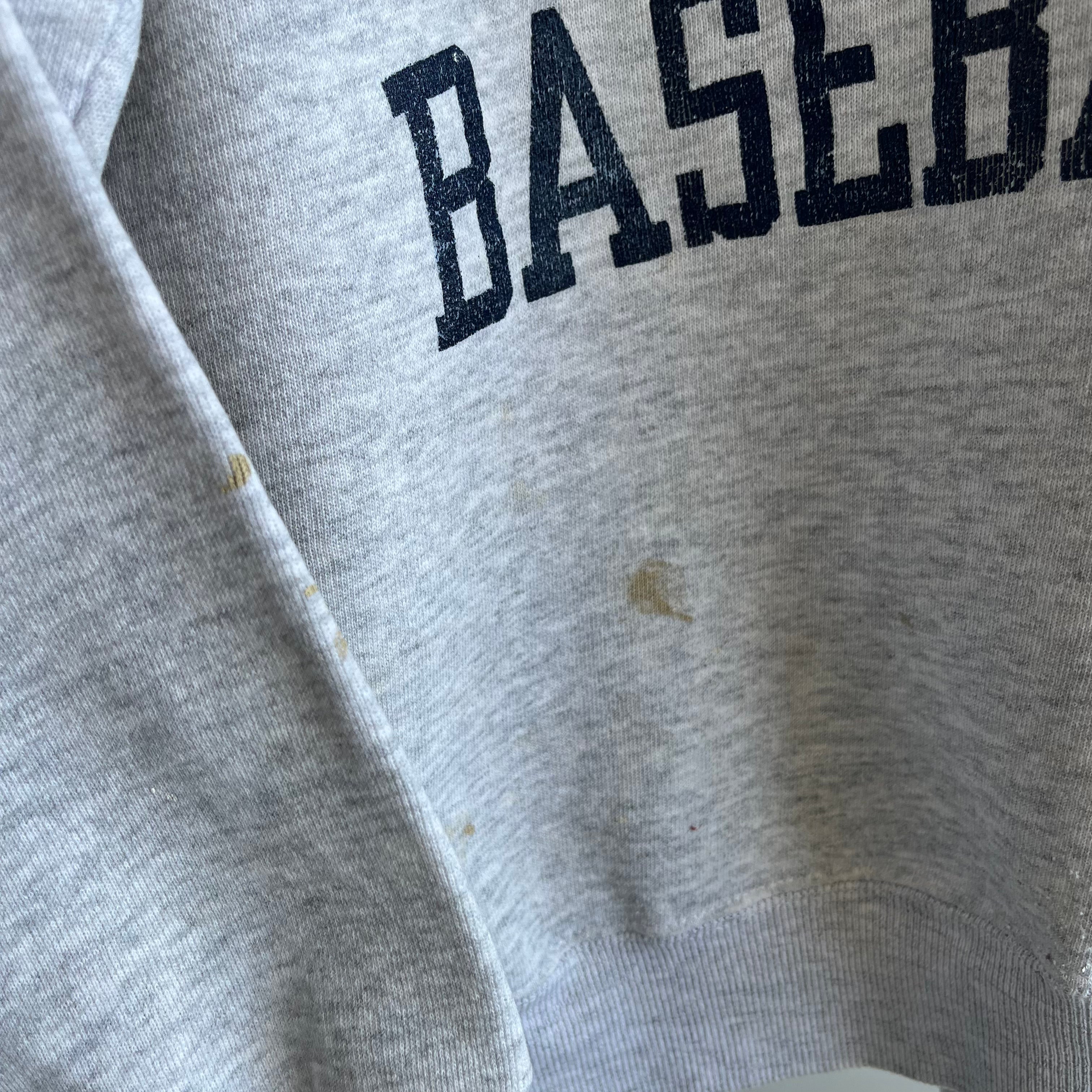 1980s Toledo Baseball Super Stained Sweatshirt that belonged to 