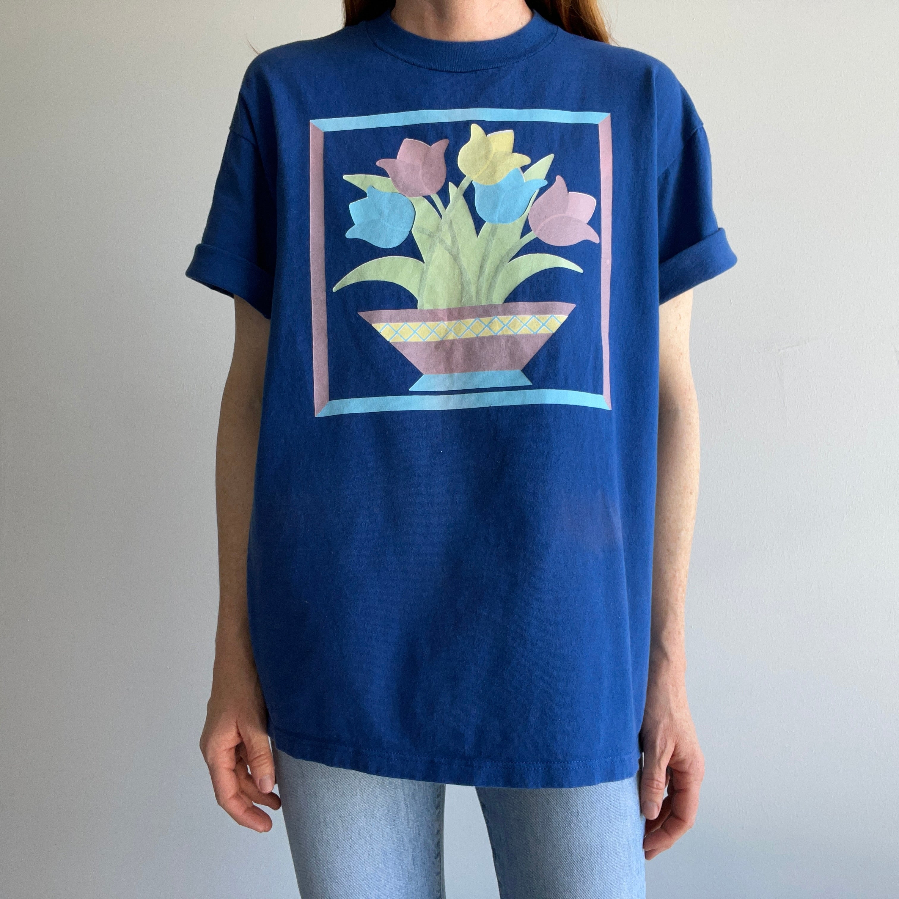 1980s Tulip T-Shirt by Jerzees