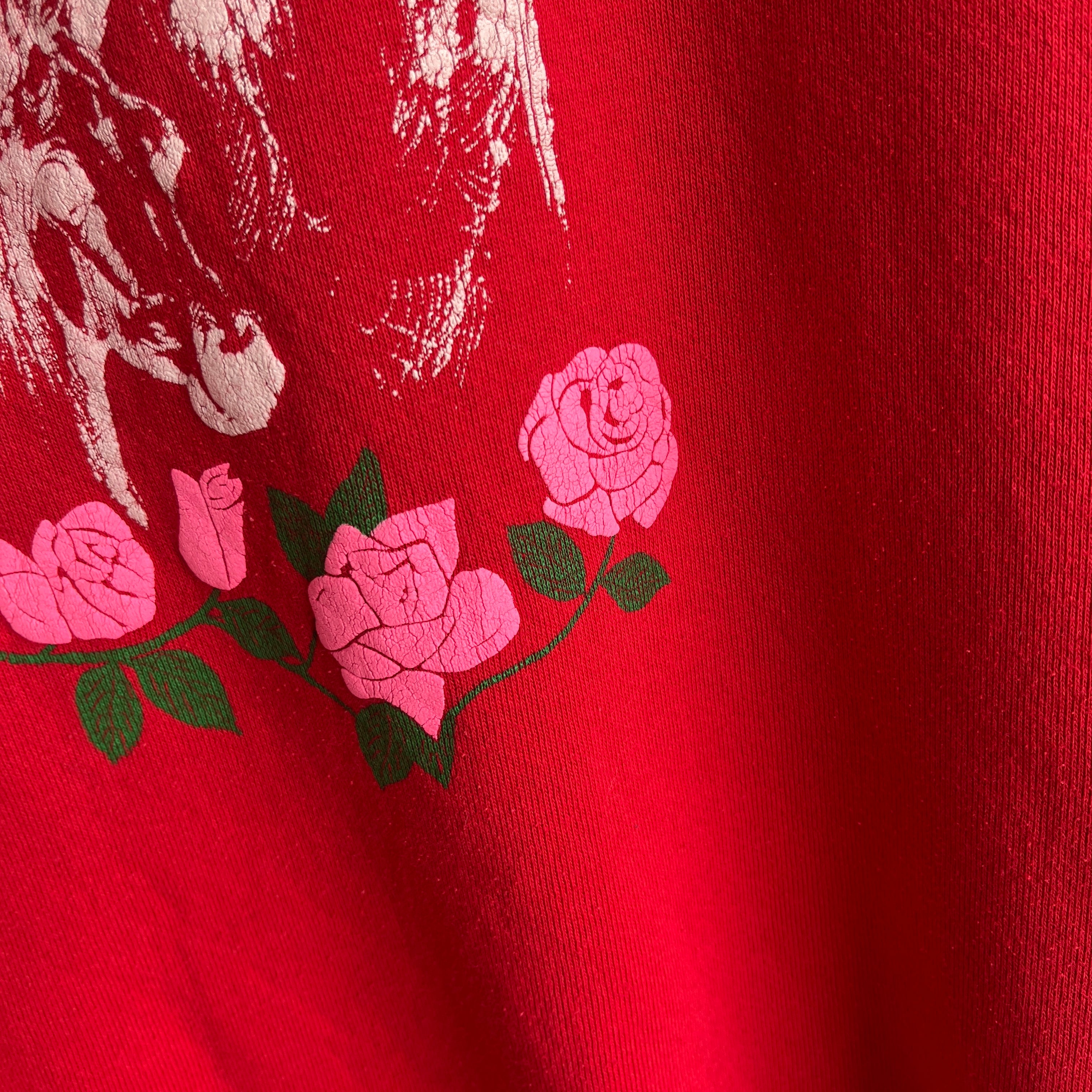 1980s Horses and Roses Sweatshirt