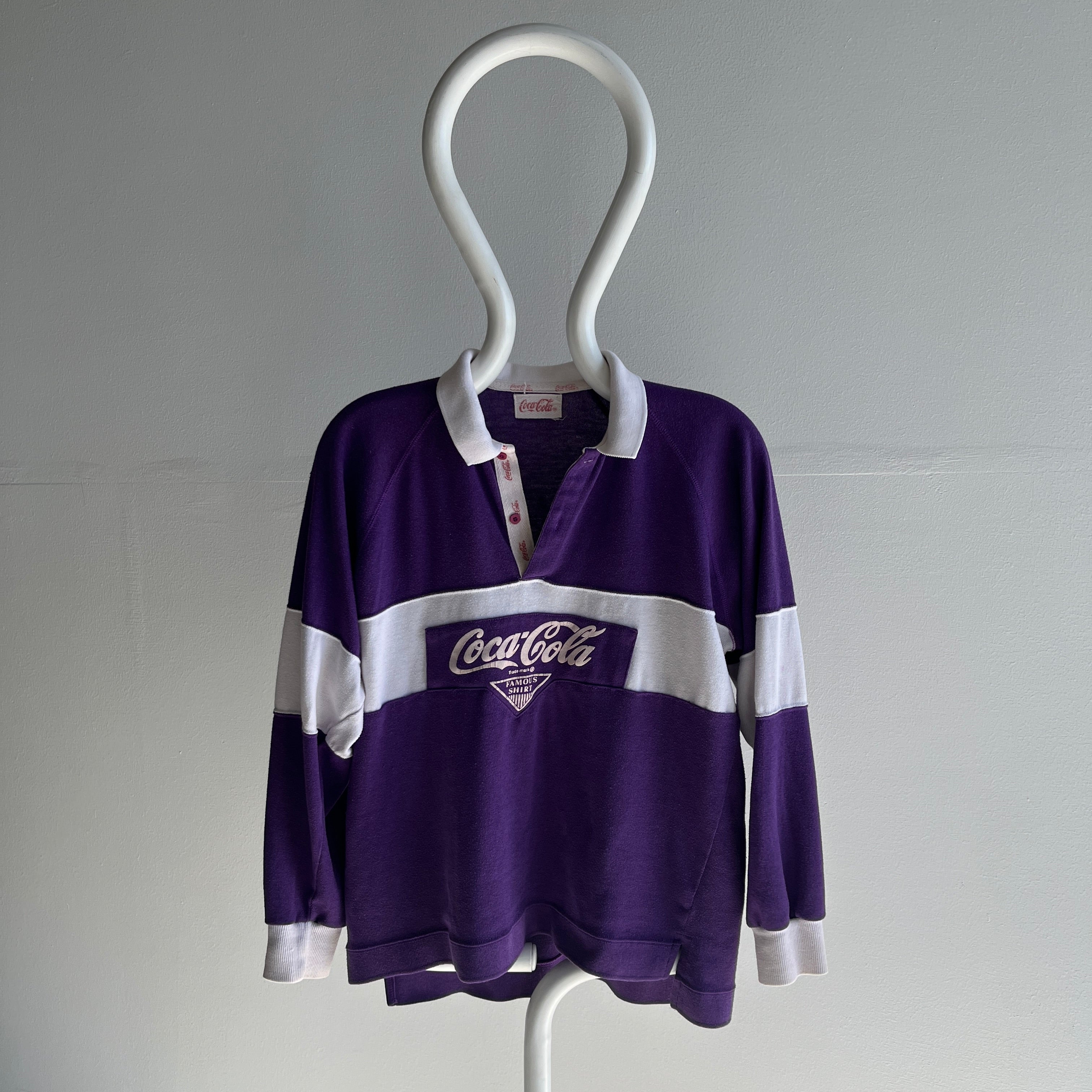 1990/2000s Coke Rugby Shirt/Sweatshirt