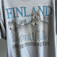 1990/00s Finland Wolf T-Shirt by Screen Stars