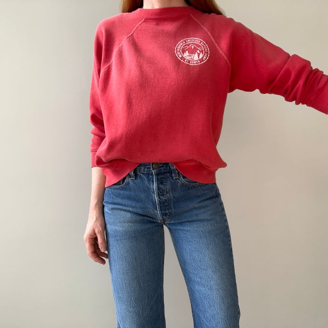 1970s (early) West Virginia American Baptist Camp Sun Faded Beyond Collectible Sweatshirt