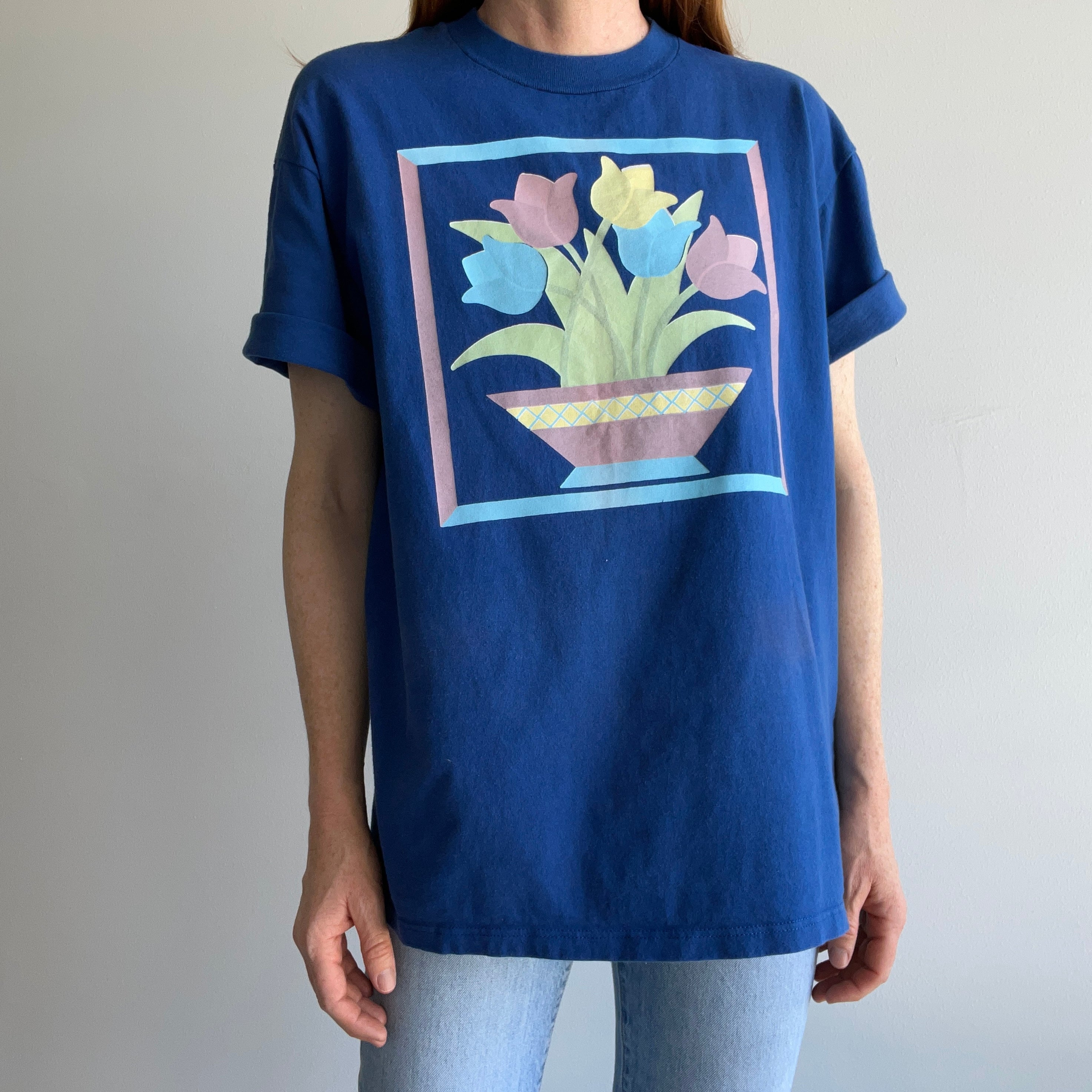 1980s Tulip T-Shirt by Jerzees