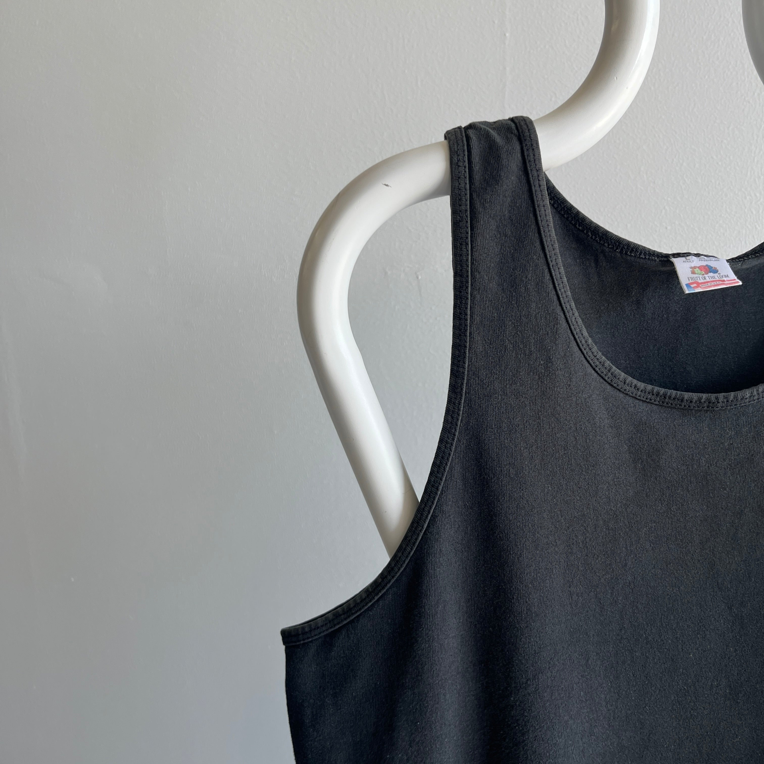 1890s Blank Faded Black Tank Top