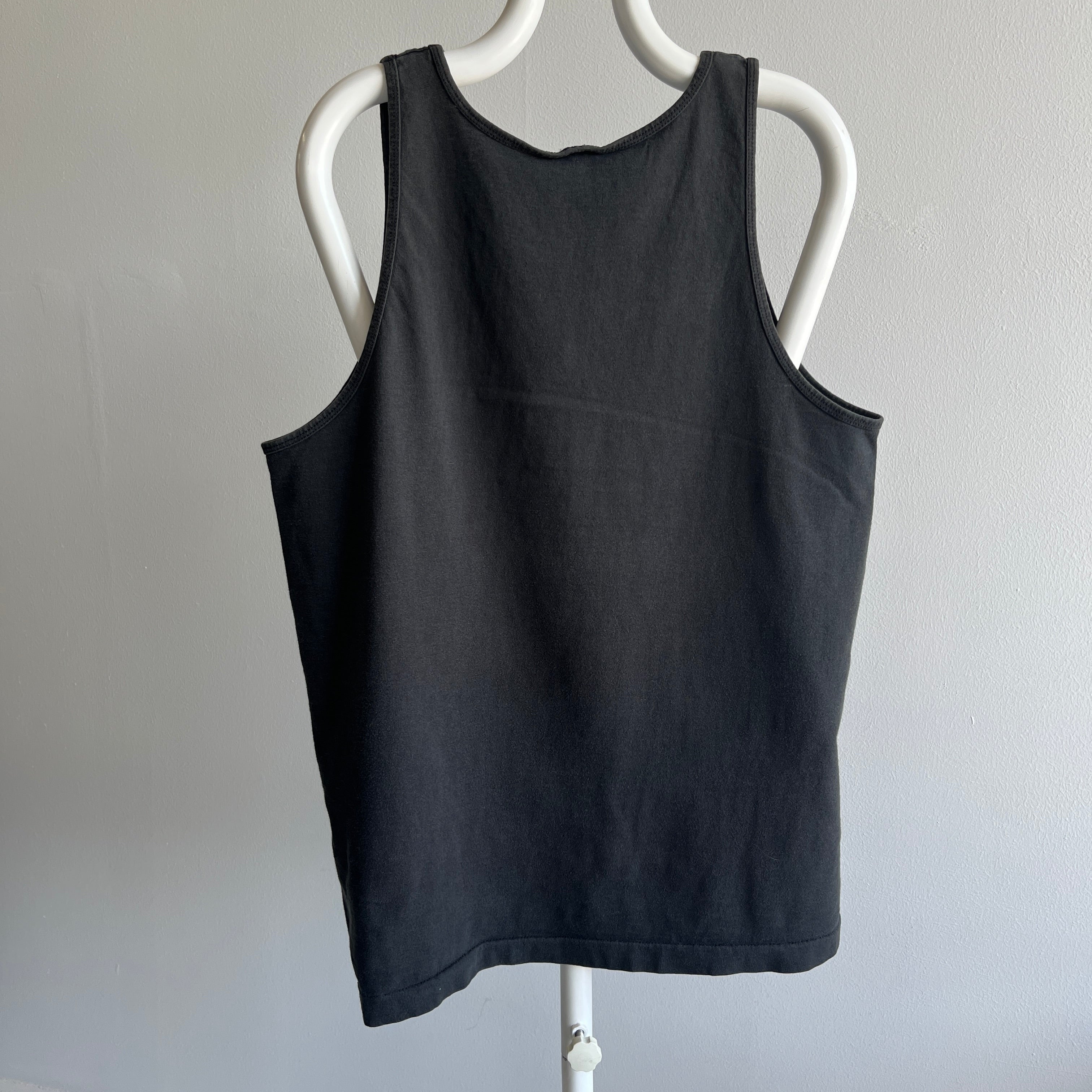 1890s Blank Faded Black Tank Top