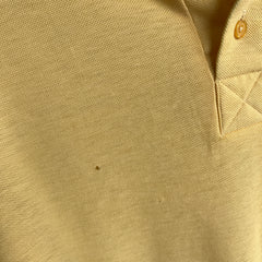 1980s Buttery Yellow Polo T-Shirt