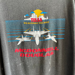 1990s McDonnel Douglas Tulsa - Aerospace Bomber Plant that Closed in 1993 - T-Shirt