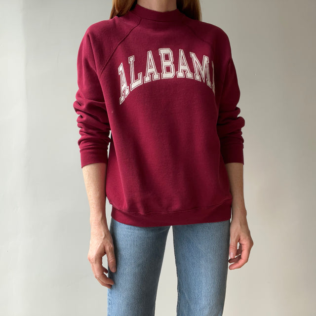 1980s Alabama Split Collar !!!!! Medium Weight Discus Sweatshirt - THIS