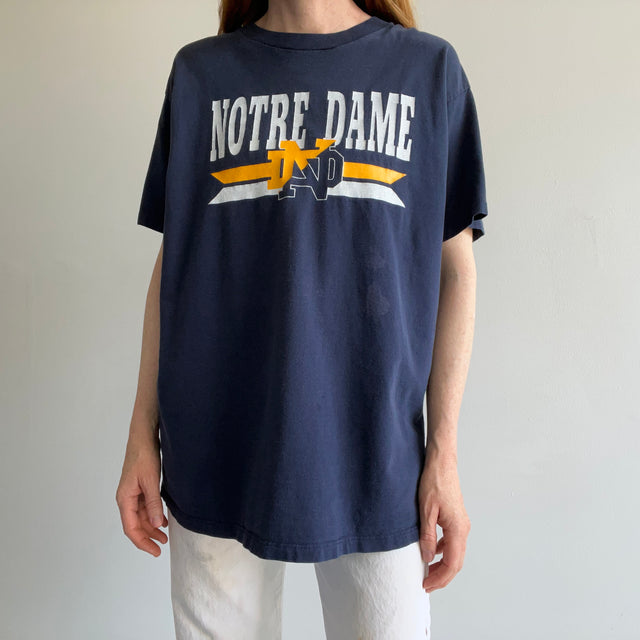 1980s Champion Brand Notre Dame Cotton T-Shirt - USA Made