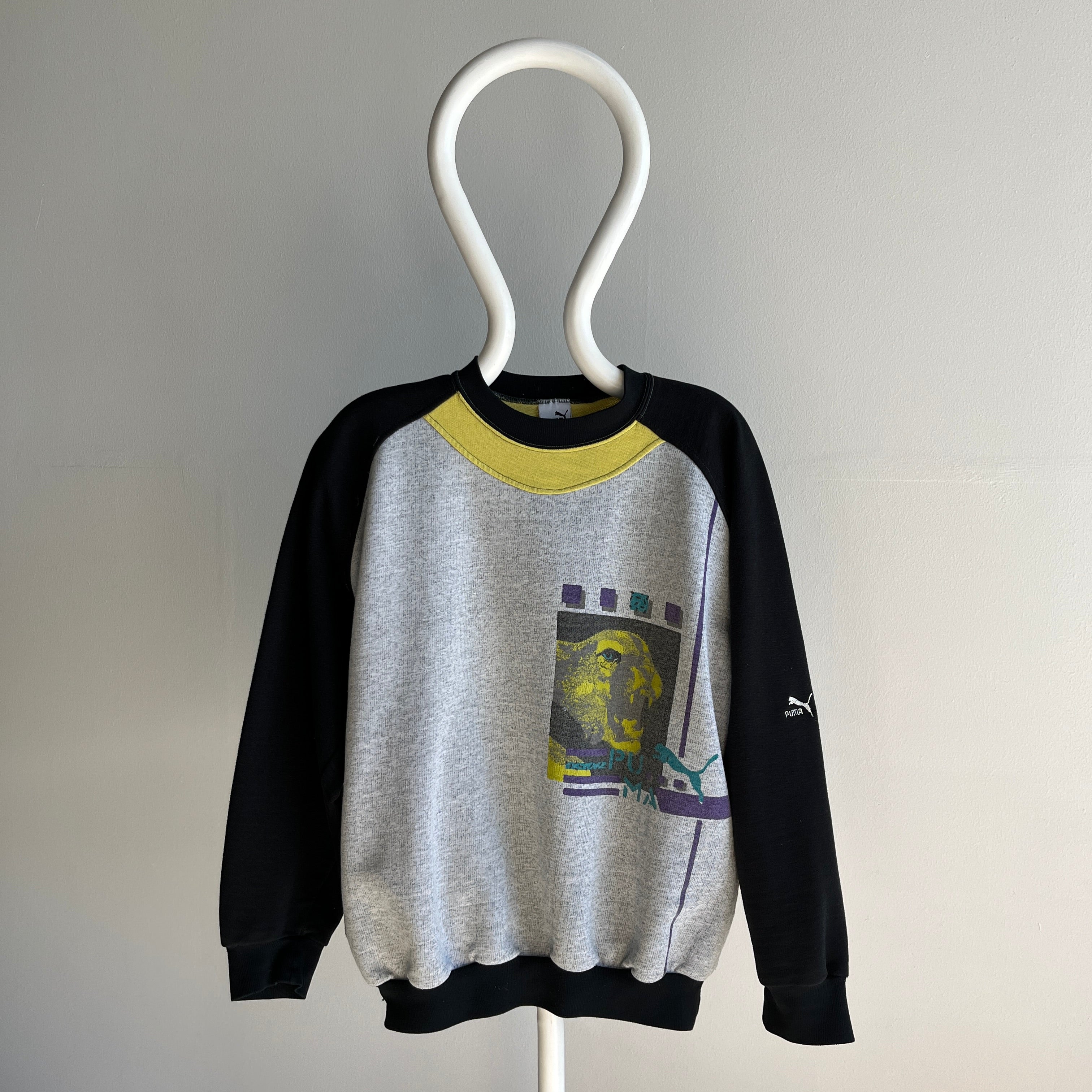 1990s PUMA (European) Color Block Sweatshirt