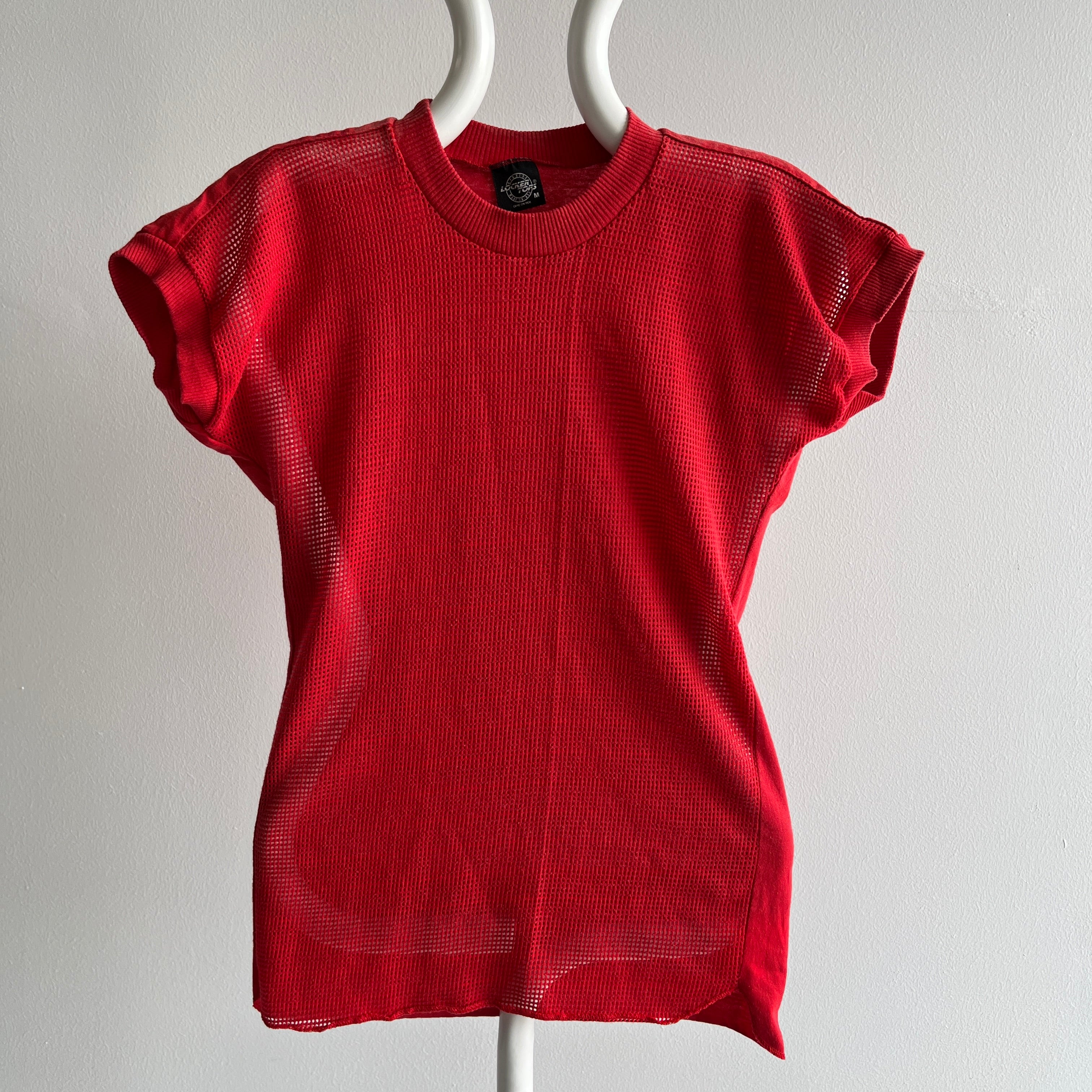 1980s Mesh Front Cap Sleeve Ultra Eighties T-Shirt