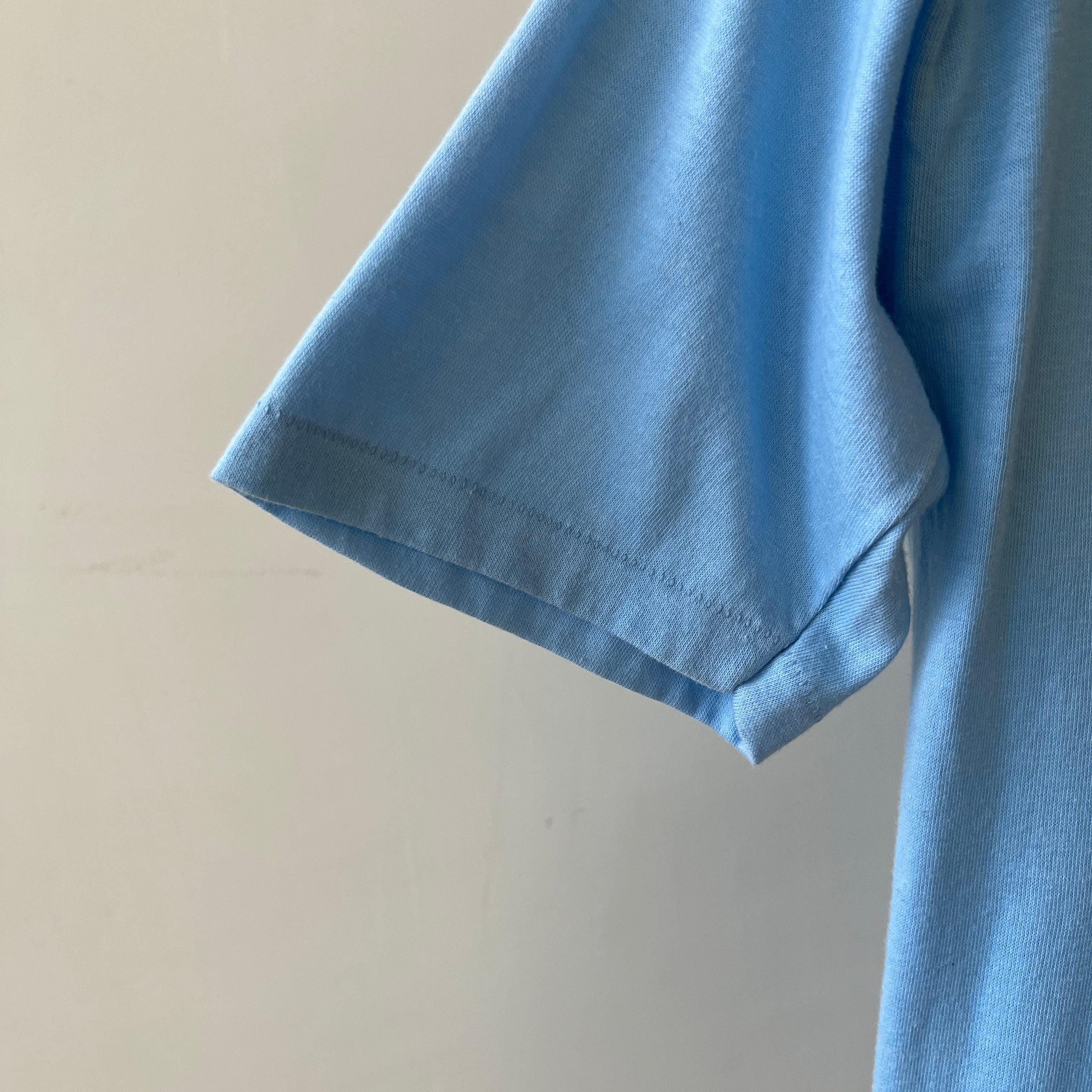 1980s Baby Blue Hallmark T Shirt