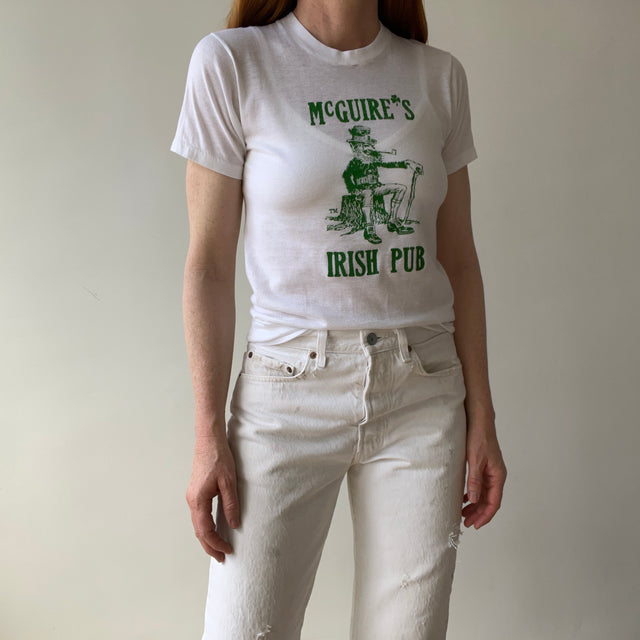 T-shirt teinté de peinture noire vierge des années 00