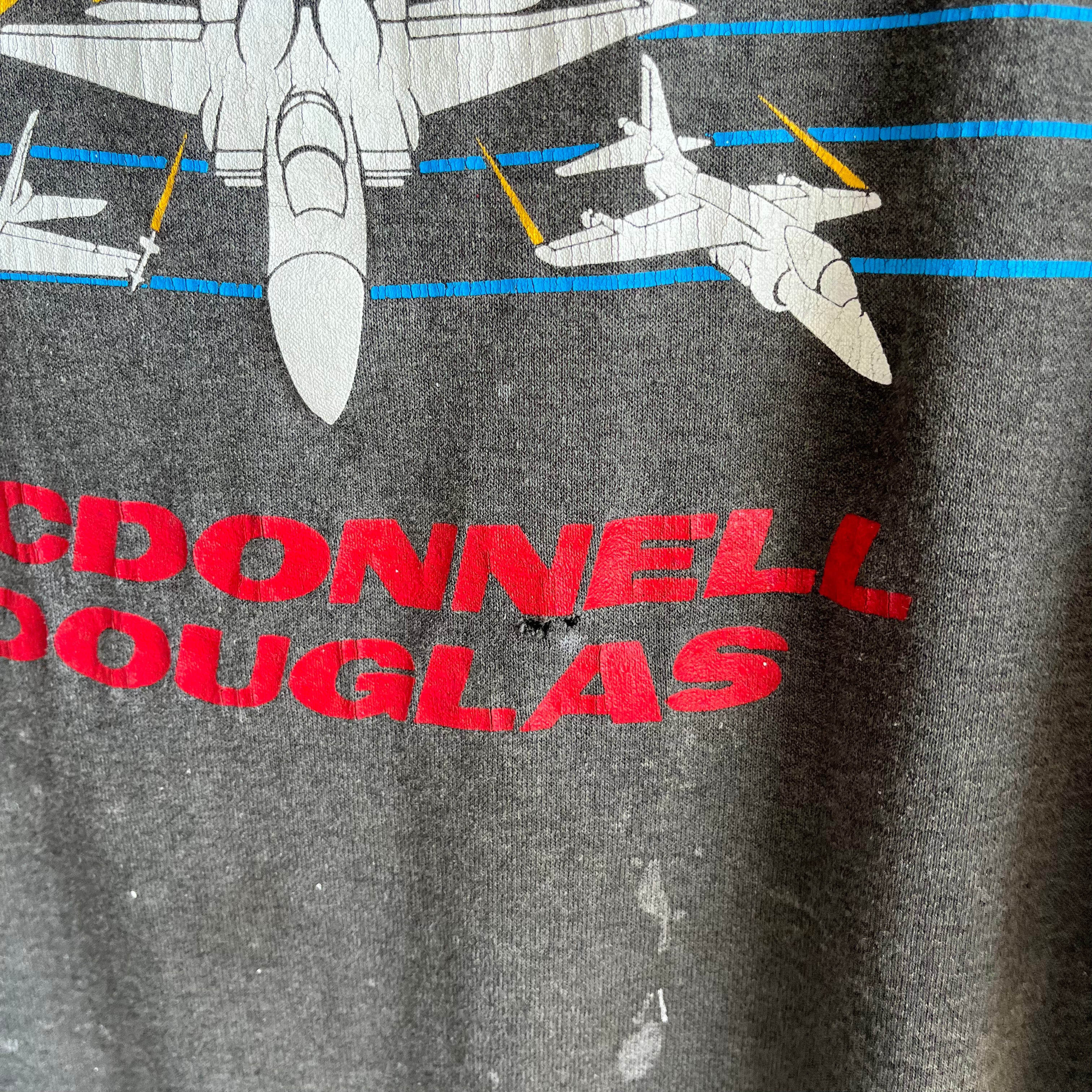 1990s McDonnel Douglas Tulsa - Aerospace Bomber Plant that Closed in 1993 - T-Shirt