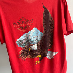 1980s !!! THE BACKSIDE !! Northwest Territory Adventure Gear Pocket T-Shirt