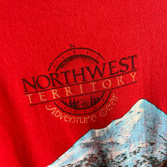 1980s !!! THE BACKSIDE !! Northwest Territory Adventure Gear Pocket T-Shirt