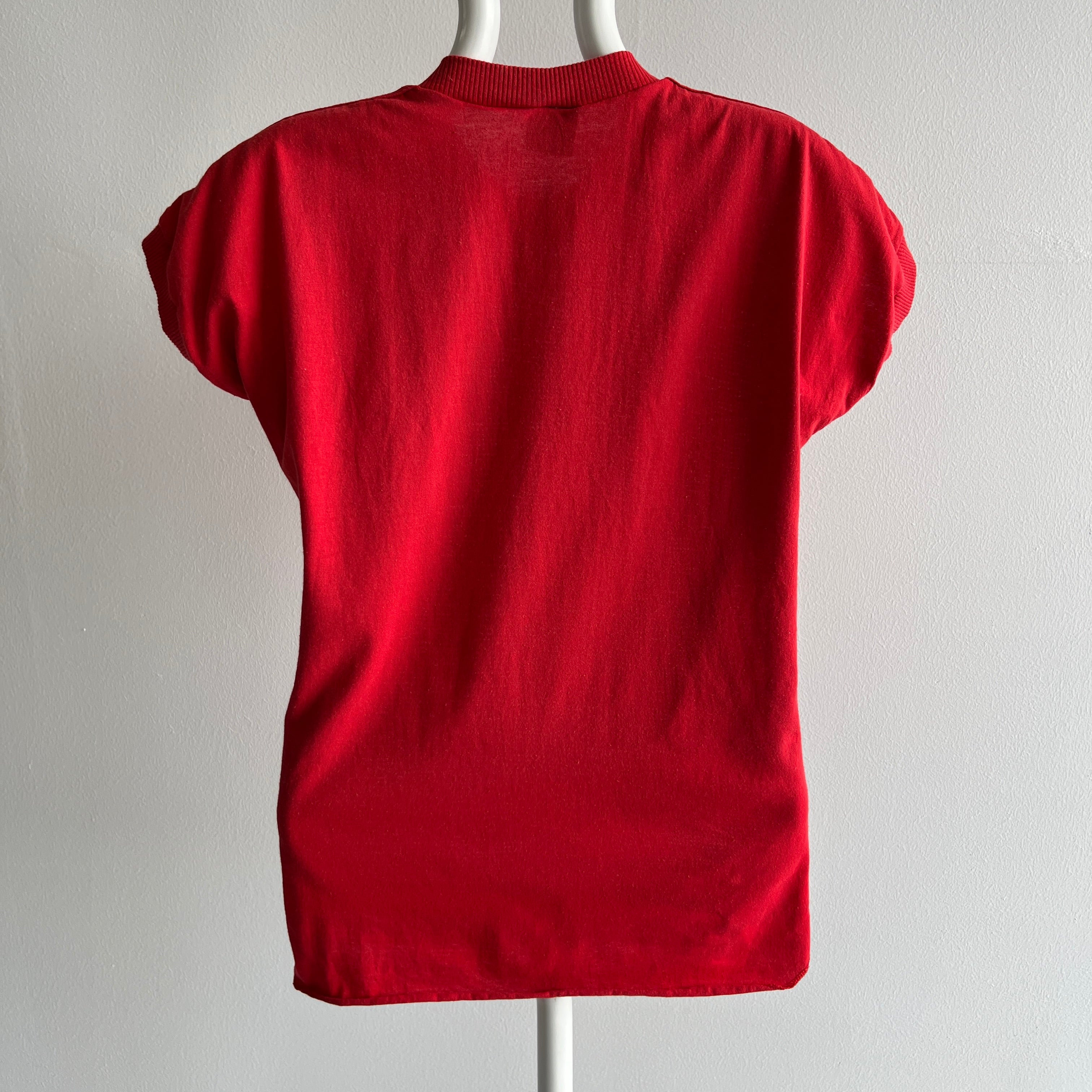 1980s Mesh Front Cap Sleeve Ultra Eighties T-Shirt