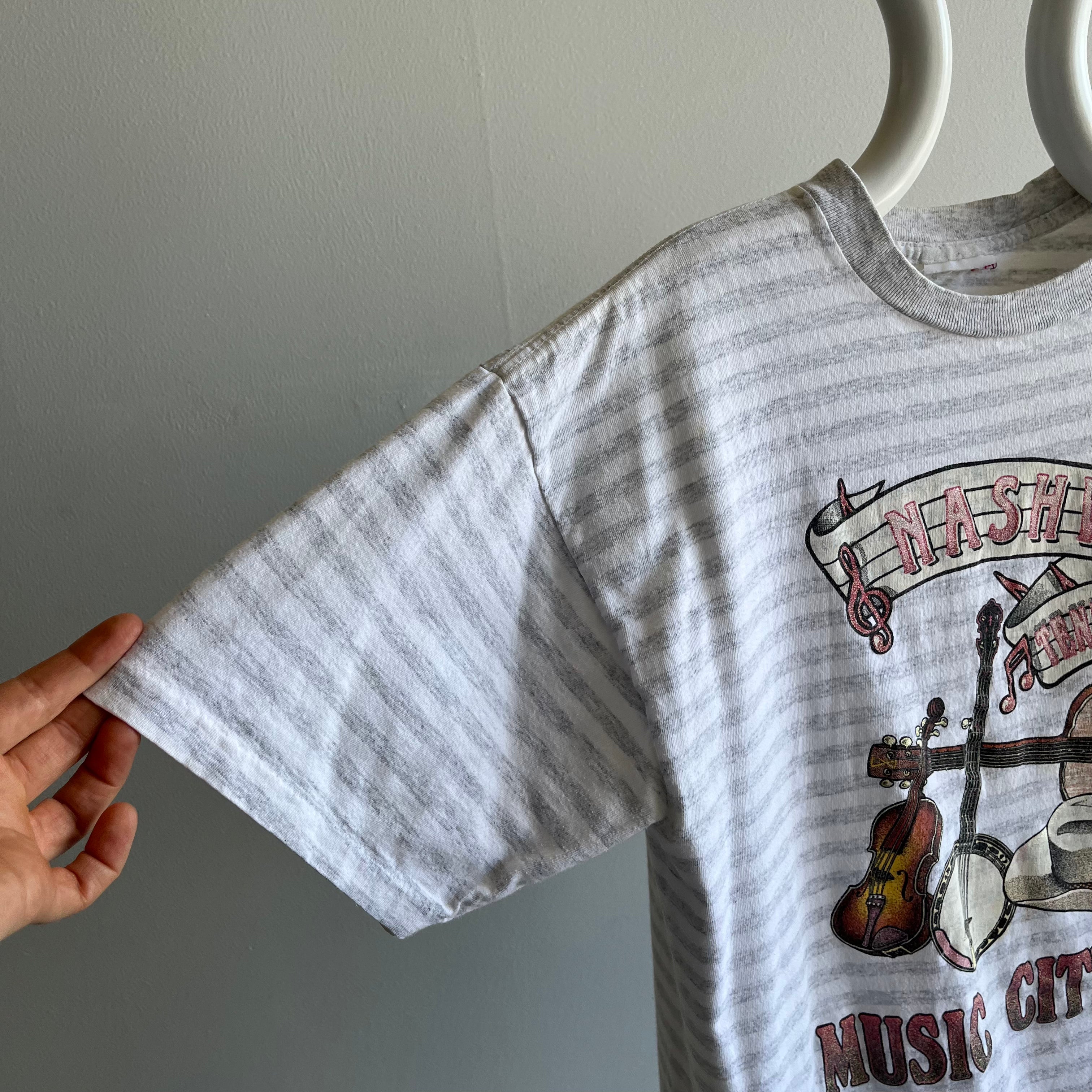 1990 Nashville Music City Cotton T-Shirt