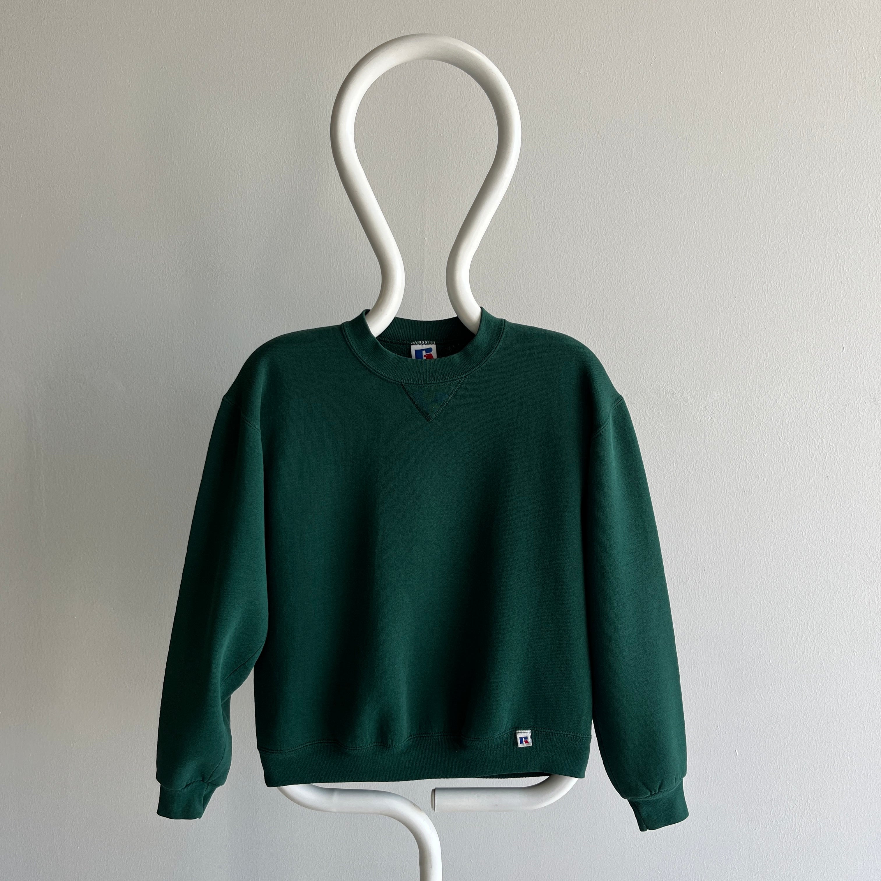 Vintage 90's Forest Green Classic Fly Fishing Sweatshirt XL 