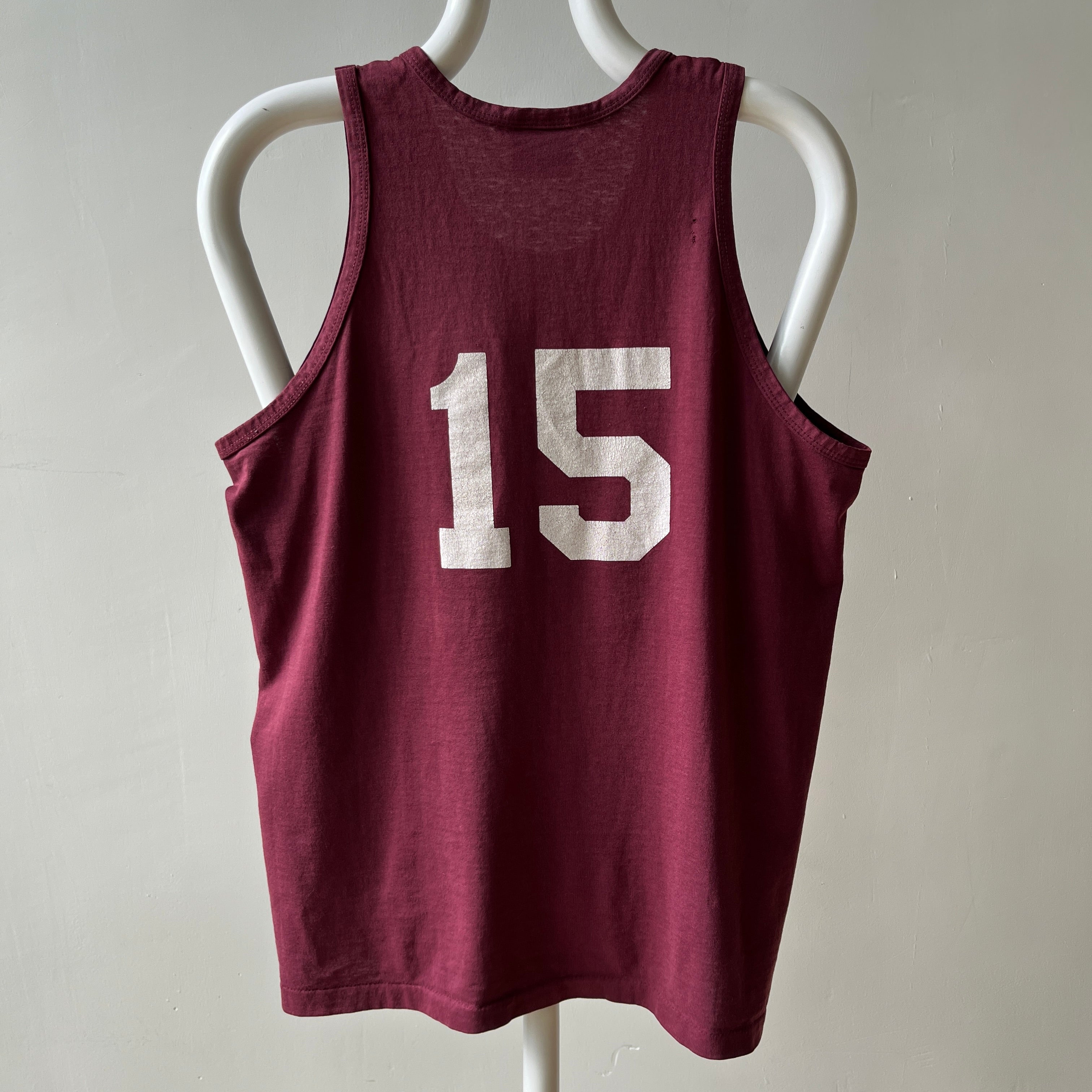 1970s/80s Burgundy Kings Grant 15 Tank Top