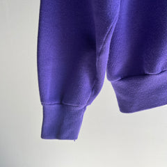 1980s Blank Purple Raglan - Great Fit