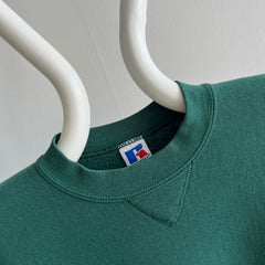 1980s Forest Green Youth XL Sweatshirt by Russell - YES