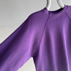 1980s Sweats Appeal by Tultex Nicely Faded Purple Raglan