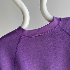 1980s Sweats Appeal by Tultex Nicely Faded Purple Raglan