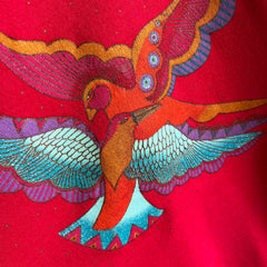 1980s Cool Colorful Birds Sweatshirt