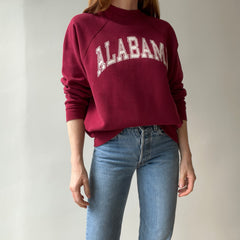 1980s Alabama Split Collar !!!!! Medium Weight Discus Sweatshirt - THIS