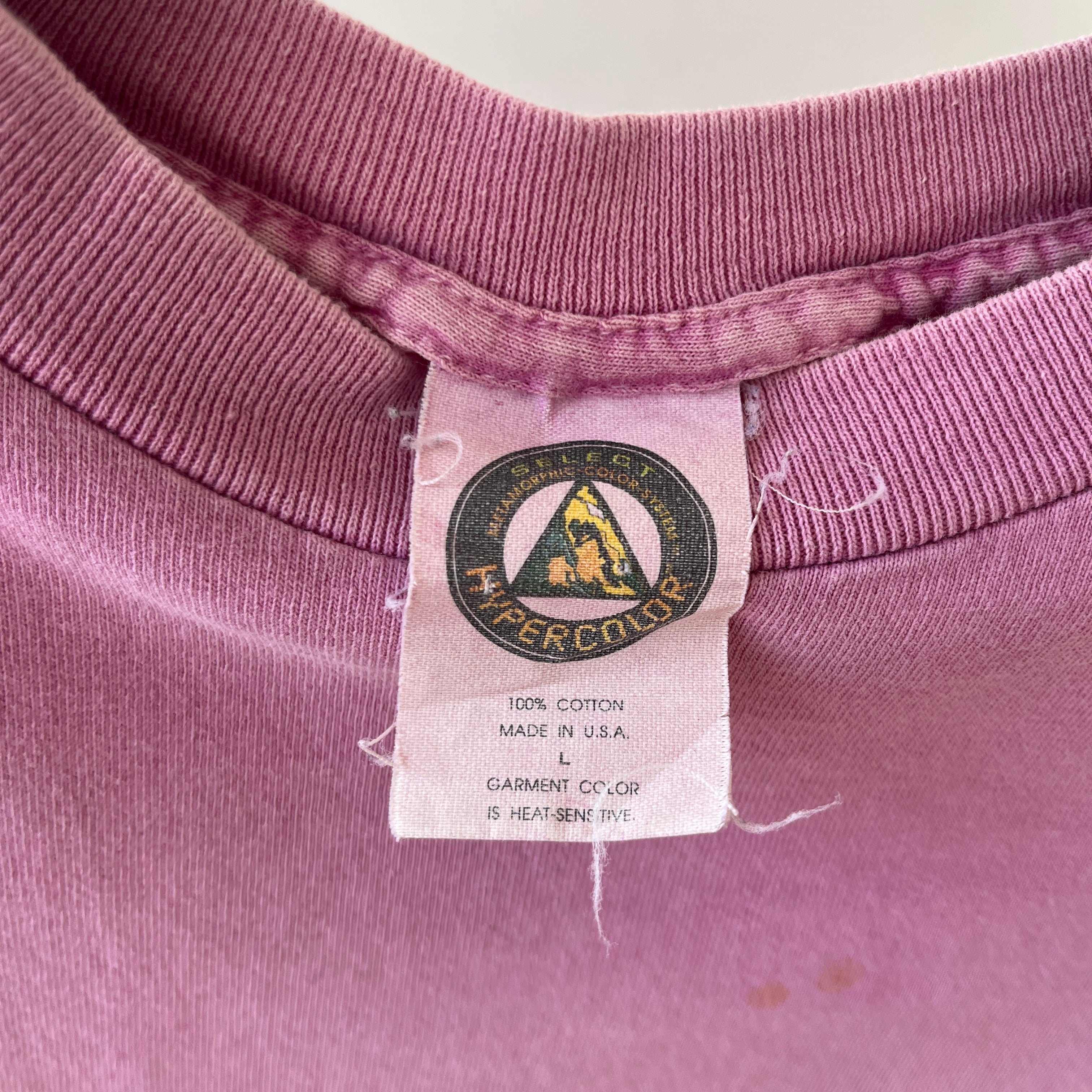 1990s Dark Pink Hyper Color Select T Shirt - Who Remembers these??