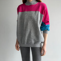 1980s Color Block Sweatshirt by Tultex - Swoon