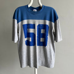 1980s No. 58 Football Color Block T-Shirt