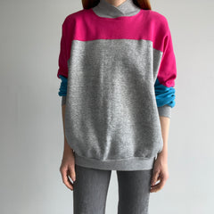 1980s Color Block Sweatshirt by Tultex - Swoon