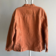 1990s USA Made Calvin Klein Dusty Orange Jean Jacket