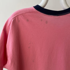 T-shirt teinté de peinture noire vierge des années 00