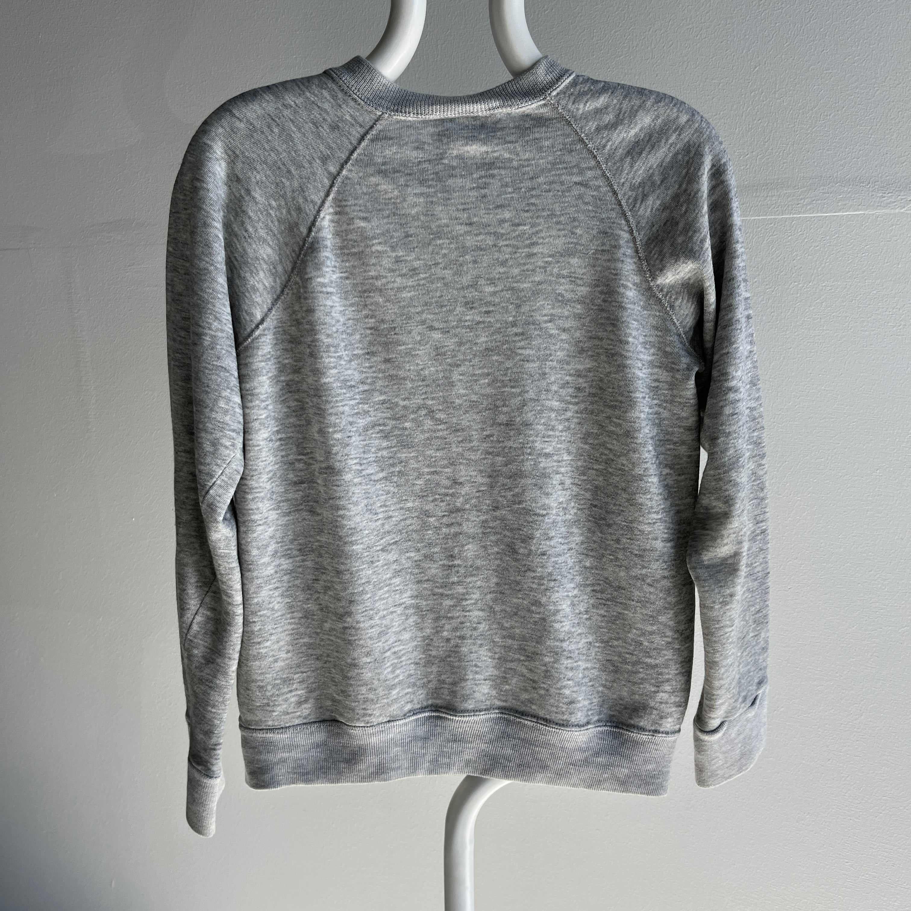 1980s Paper Thin Bassett Walker Blank Gray Sweatshirt