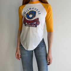 1970s Milwaukee Brewers Baseball Club Smaller Baseball T-Shirt